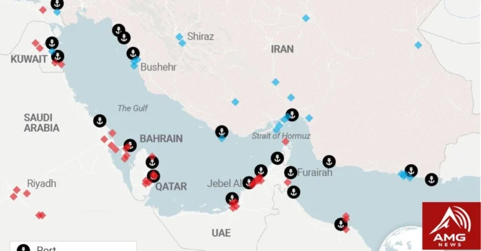 Alt Text: Iran-US war and military tensions around the Strait of Hormuz