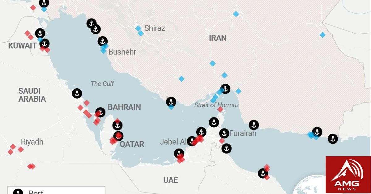 Alt Text: Iran-US war and military tensions around the Strait of Hormuz