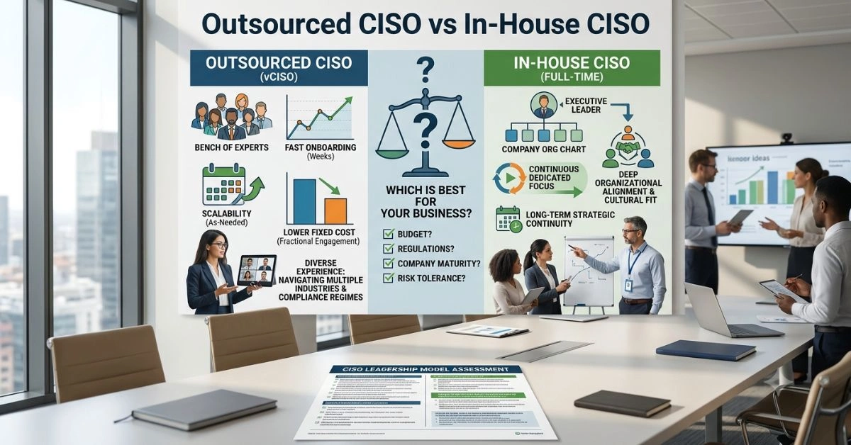 Outsourced CISO vs In-House CISO: Which Is Best for Your Business?