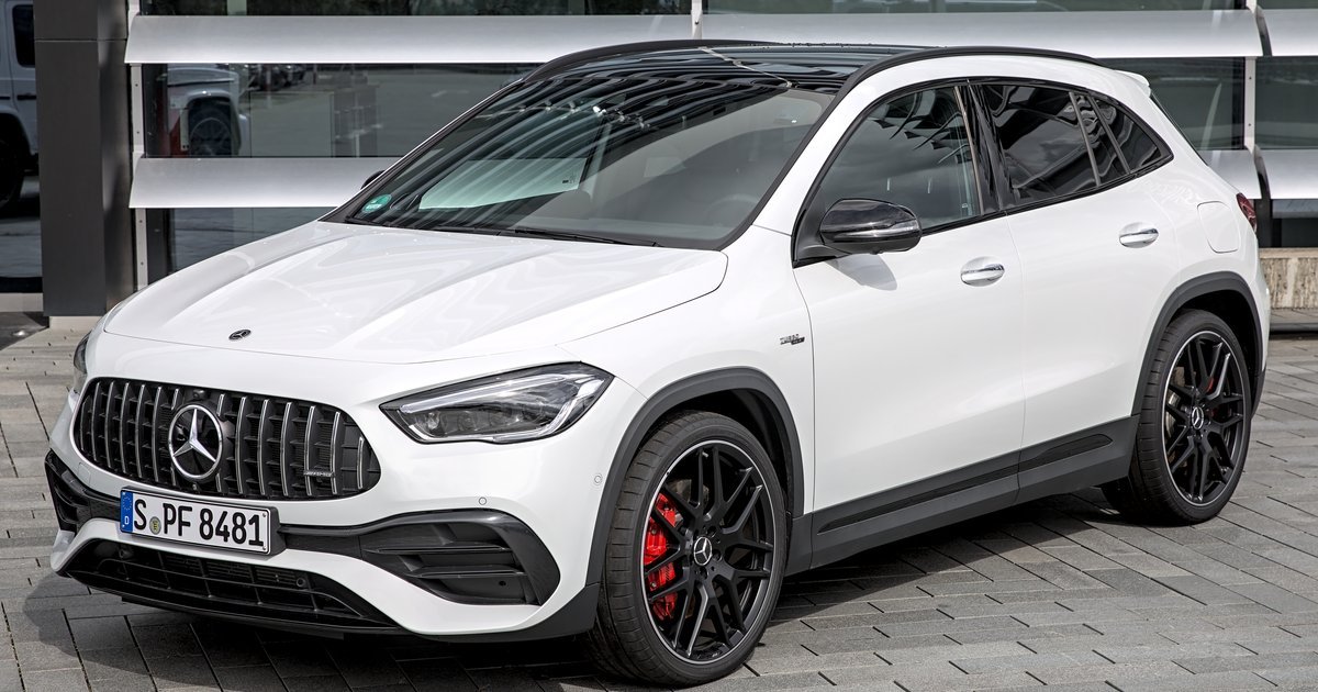 Mercedes-AMG GLA 45 S 4MATIC+ compact performance SUV, showcasing the top-tier AMG GLA variant