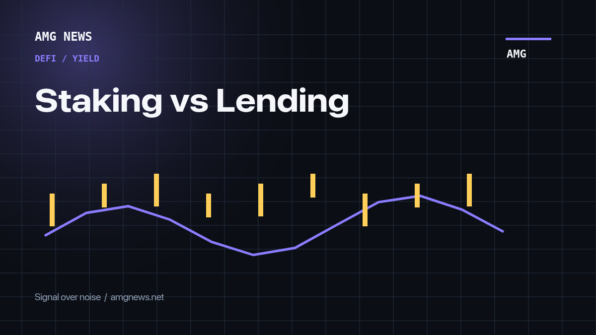 Staking vs Lending - AMG News