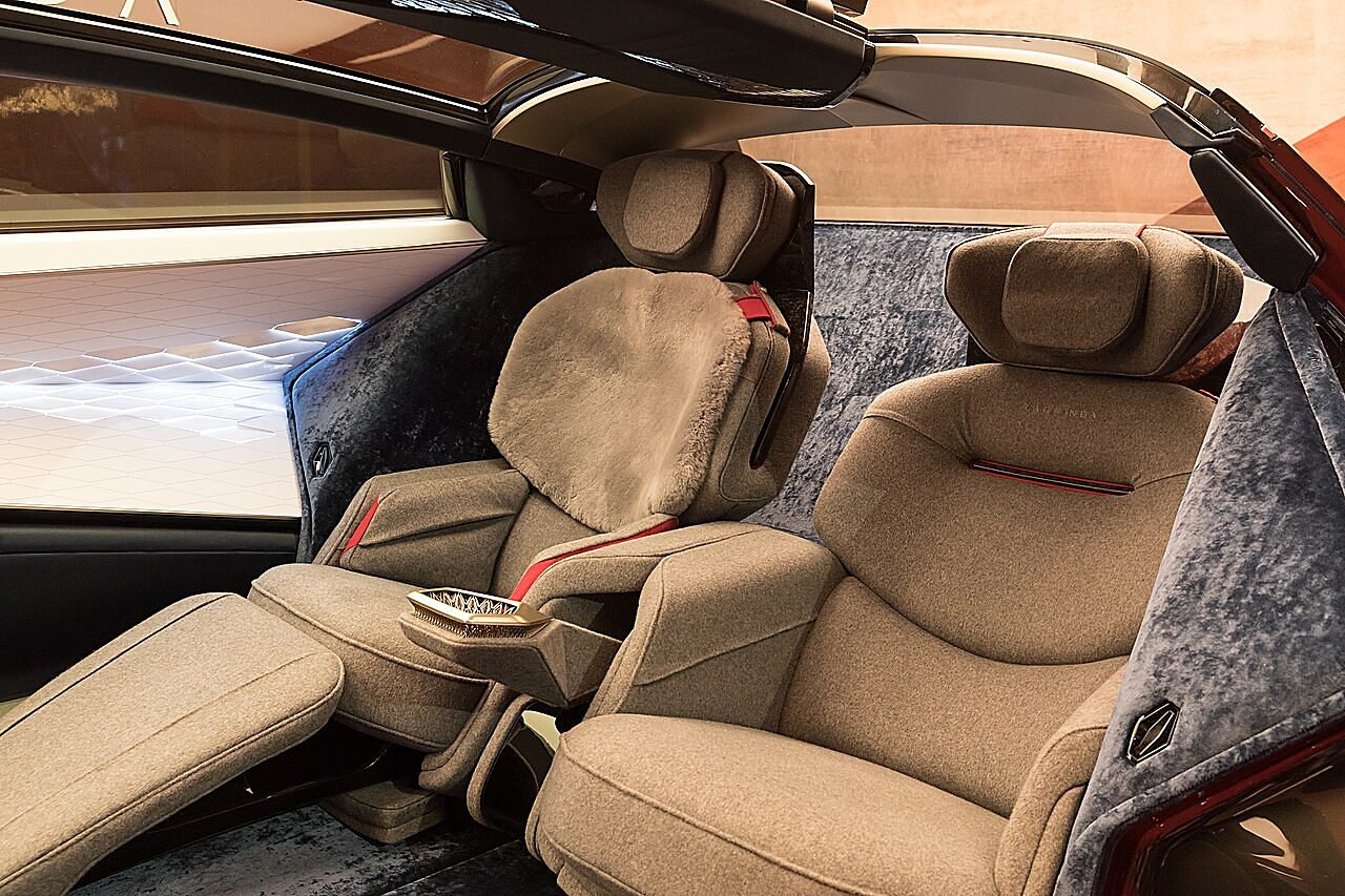 Aston Martin Lagonda concept car on display