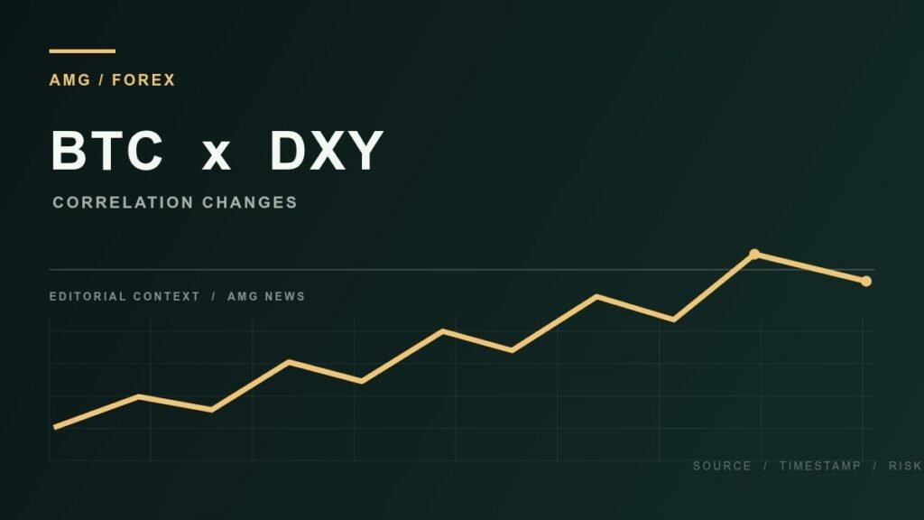 Bitcoin DXY correlation explained with dollar strength and crypto market context