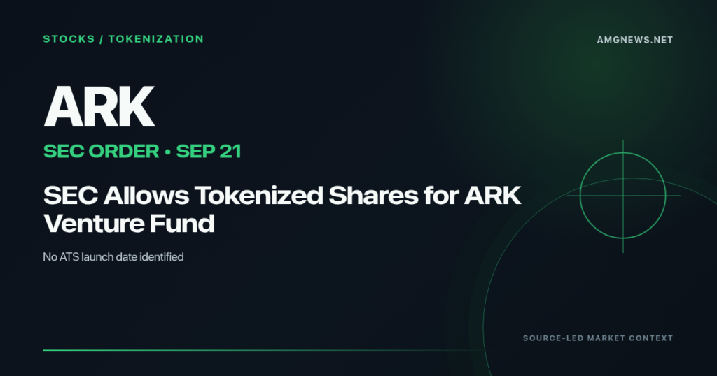 SEC order approving a tokenized ARK Venture Fund share class