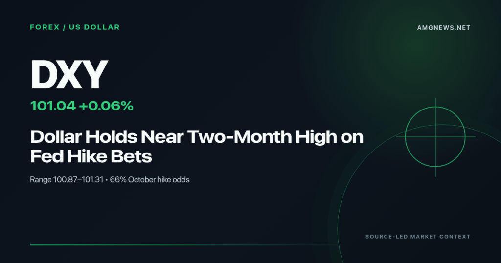 U.S. Dollar Index near a two-month high beside Fed rate expectations